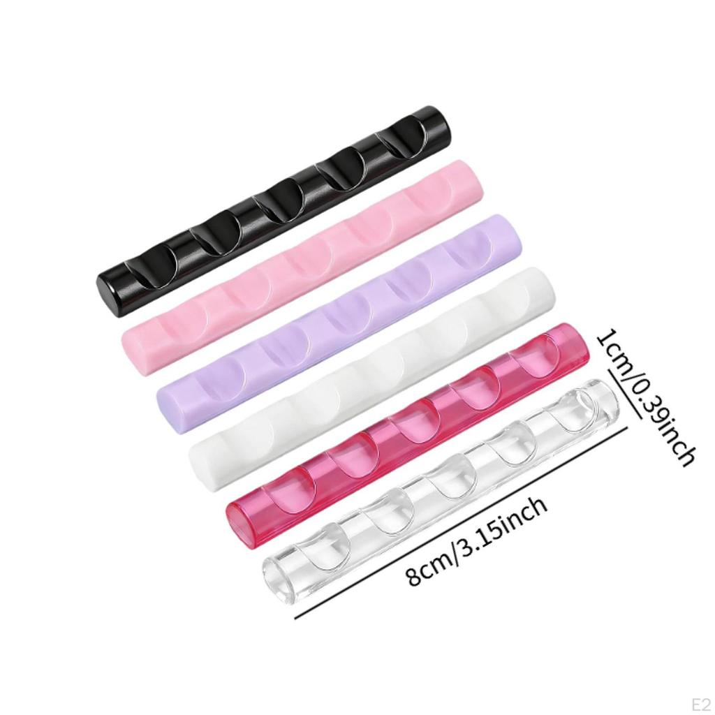 6Pcs Bar Pen Holders Nail Brush Holder Compact Acrylic Art Painting Stand for DIY