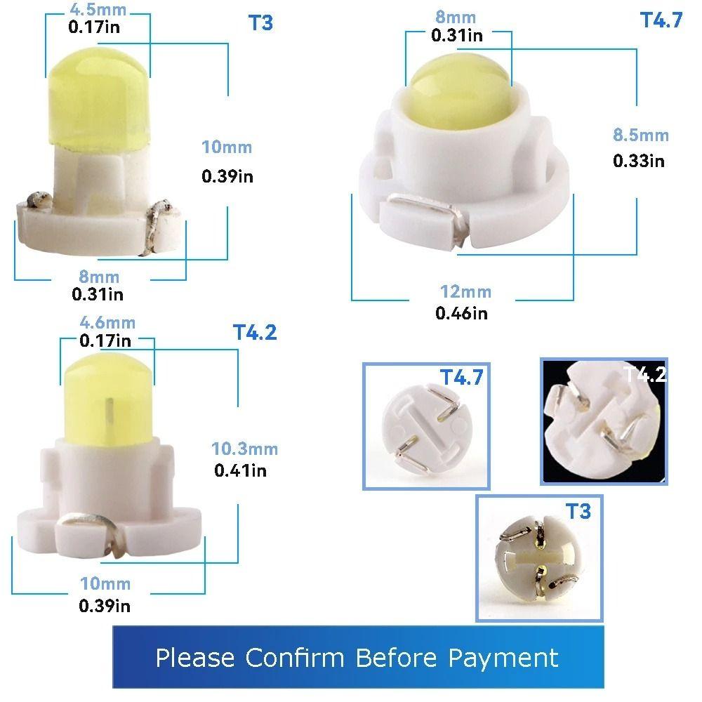 Wedge Light Central Control Lamp Instrument Panel Lights Dashboard Indicator Lights Car LED Lights