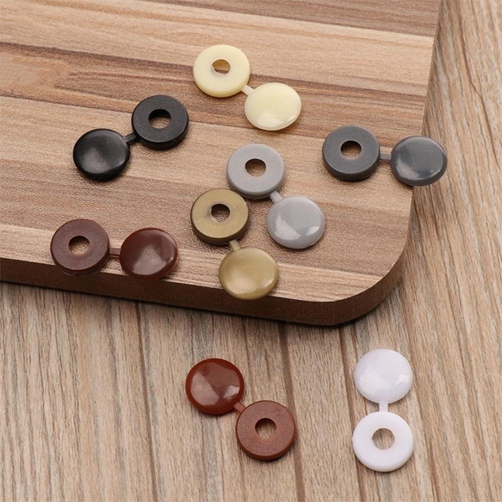 100 шт. DIY Колпачки для винтов с крестовым шлицем Защелкивающиеся Защитные Крепежные Колпачки Защитные Чехлы для Винтов Мебельная Фурнитура