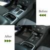 Control Gear Shift Panel Trim Fit for Dodge Charger 2015- Black Carbon Fiber
