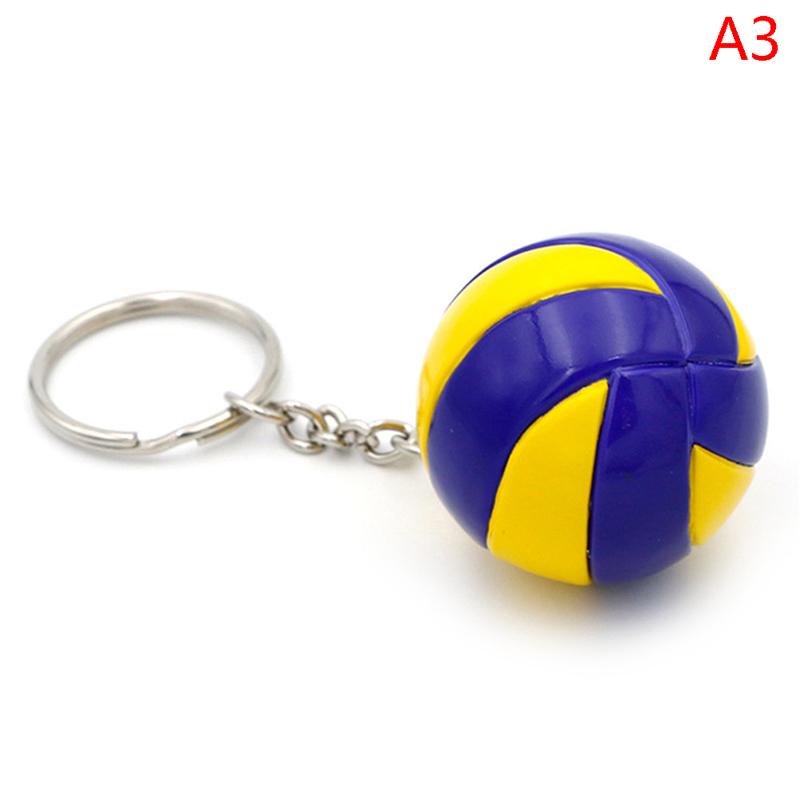 Volleyball Keychain Mini Pvc Volleyball Keychain Bag Car Keychain Ball Key Ring