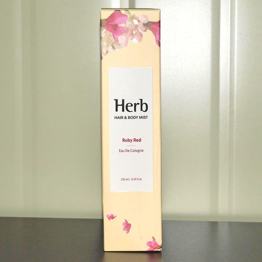 Herb TYUMHDDU Body Fragrance Shower Mist Cologne 250ml Ruby Red