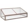 VidaXL Greenhouse Grey 110x58.5x39 Cm Fir Wood 362647