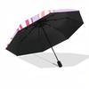 1pc Bows Hearts Automatic Folding Umbrella - 8-Rib Automatic Open/Close, Large Canopy Birthday Festival Gift yy251217092