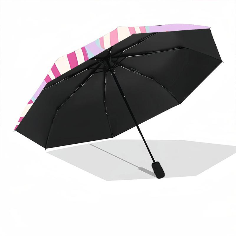 1pc Bows Hearts Automatic Folding Umbrella - 8-Rib Automatic Open/Close, Large Canopy Birthday Festival Gift yy251217092