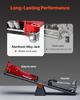 Low Profile Floor Jack, 3 Ton Capacity, Aluminum Racing Floor Jack with Dual Pistons Quick Lift Pump, Hydraulic Trolley Car Lift for Sports Cars,