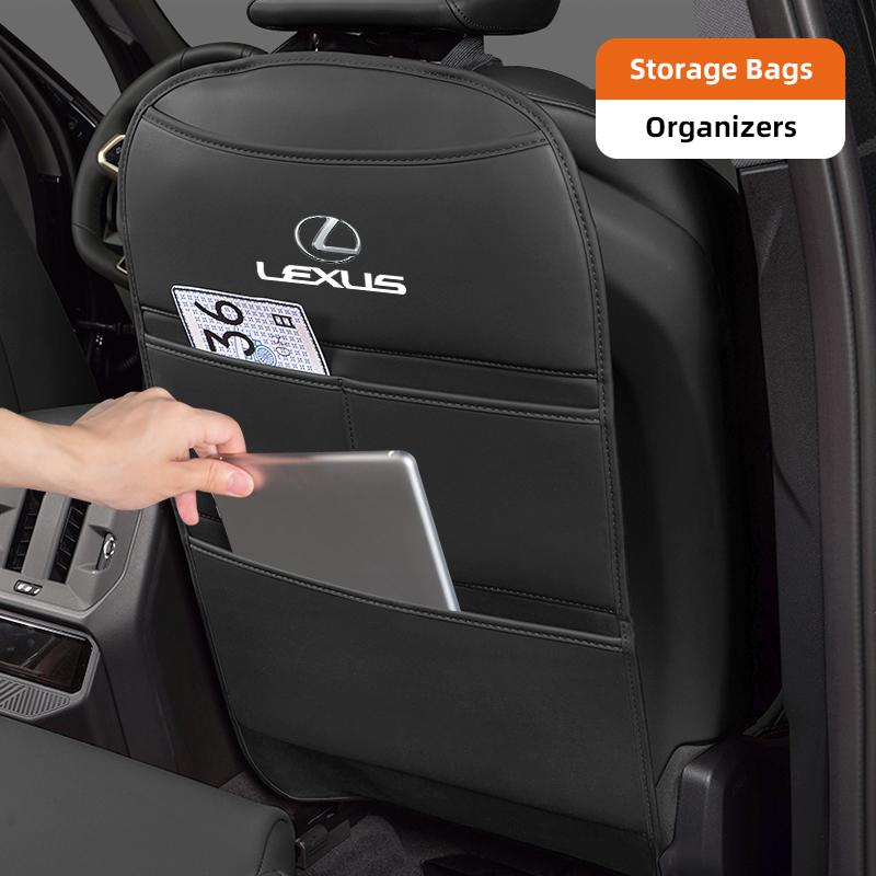 Толстый кожаный противоударный коврик Защитная накладка на спинку сиденья автомобиля от царапин Для Lexus IS500 LS460 RC200 LM300 RX450 LX NX350h LC UX CT RZ450e