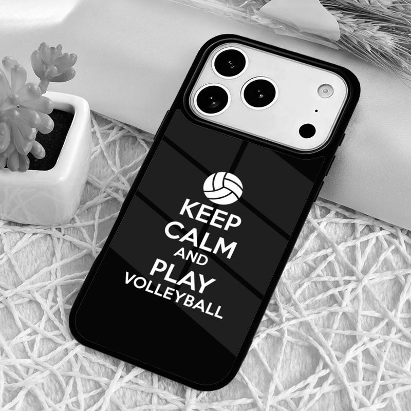 Чехол для телефона "Люблю играть в волейбол" для iPhone 17 Air 16 15 11 12 14 13 Pro Max Ударопрочный чехол