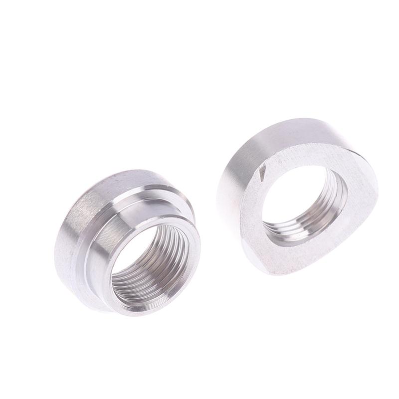 Oxygen Sensor Stainless Steels Bung Plug Nut Stepped Mounting Cap Kit Plug Nut Plug Wideband Nut Fitting Weld Bungs M18X1.5