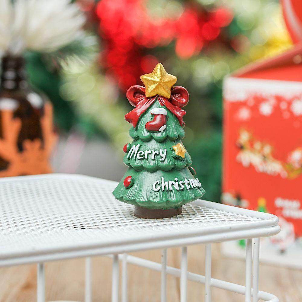 Игрушки Дед Мороз Мультяшный Рождественская Фигурка Настольные Украшения Кукольный домик Декор Микро Ландшафт