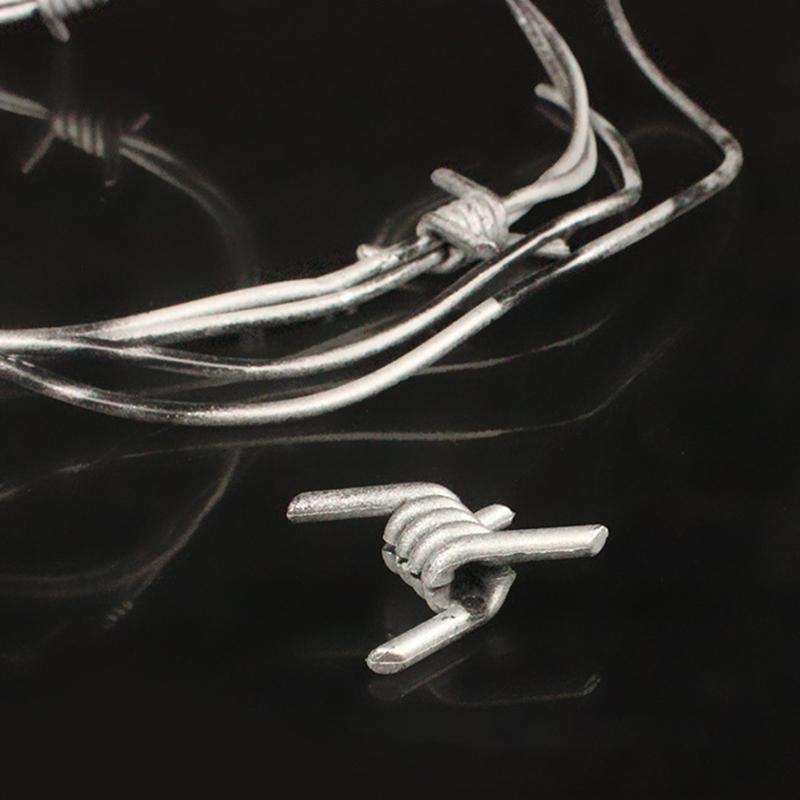 Жуткая имитация колючей проволоки серебристого цвета, поддельный декор для Хэллоуин-вечеринки, игрушка, домашний реквизит для Хэллоуина, украшение