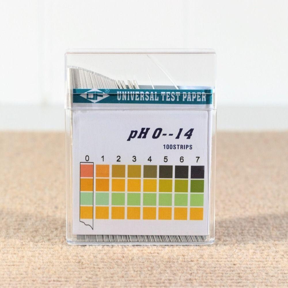 100 Strips PH Value 0-14 PH Test Paper Professional PH Meters Paper Water Saliva