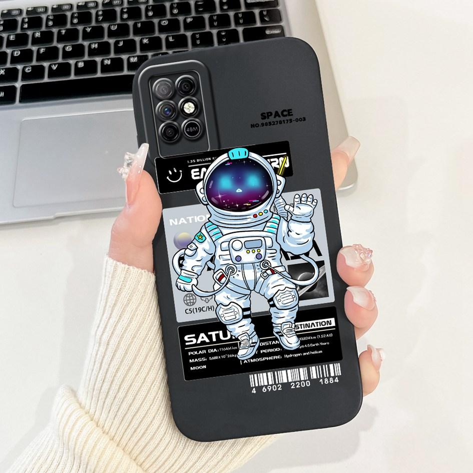 Чехол для Infinix Note 8 8i 2020 Милый Астронавт Мягкий Силикон Funda Ударопрочный Матовый Чехол Для Infinix Note8 Note8i Чехлы для Телефона