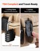 Hard Rifle Case, Lockable Rifle Case with Pre-cut Foams, 1016 mm Gun Storage with Wheels, IP67 Waterproof & Dustproof Movable Large Pistol Storage for