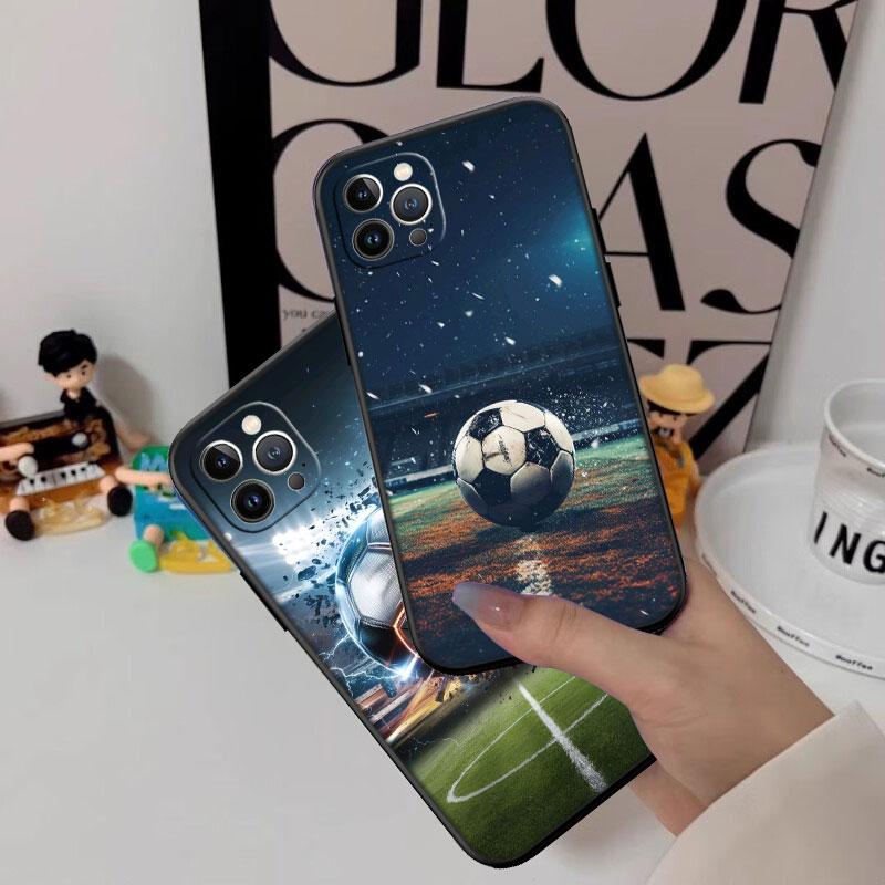 IK29 Football Soccer Shell Phone Case for Samsung Galaxy Note 10 20 S23 S24 S25 Ultra FE Plus Edge Lite A02S A35 A07 A17