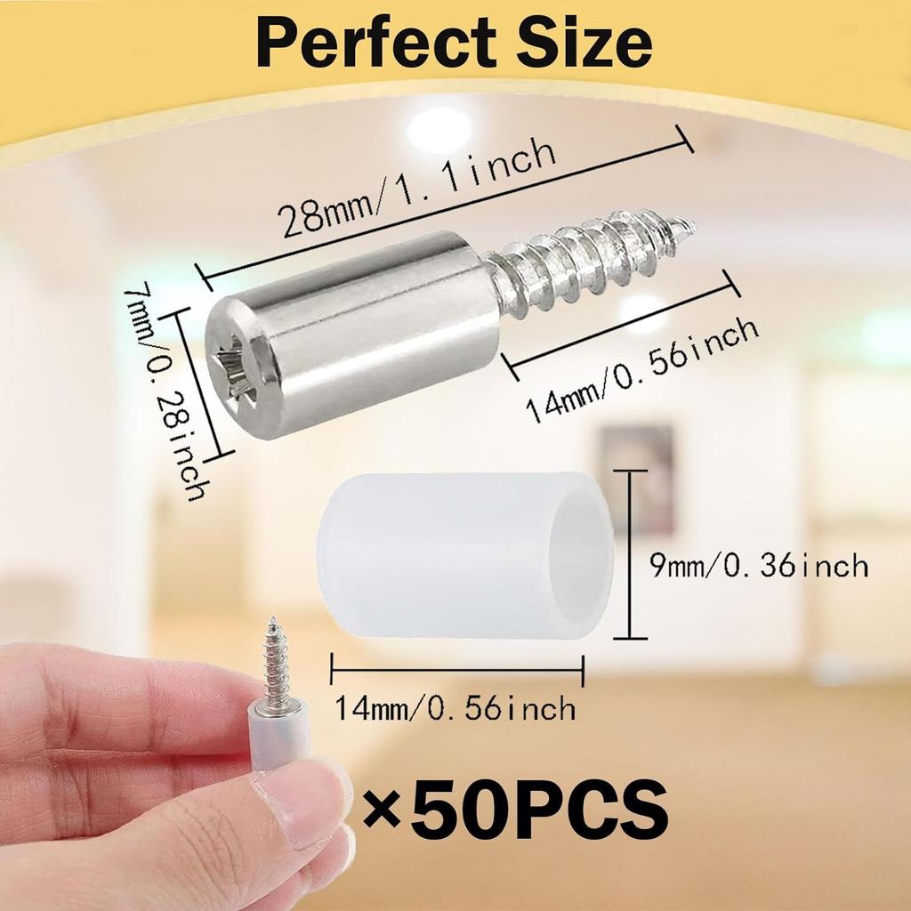 100/10PCS Self Tapping Screw Layer Plate Holder Wardrobe Septum Brackets Fixed Screw Shelf Support Pegs with Non-Slip Sleeve