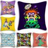 Аниме Смешные Подушки-Чехлы Rugrats Мультяшные Декоративные Чехлы для Дивана Домашние Двусторонние Короткий Плюш Милые Чехлы для Подушек