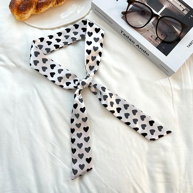 Long Silk Scarf, High-end Neck Scarf, New Multi-functional Silk Scarf, Bag Wrapping, Headscarf, Headband, Tied Hair Belt.