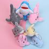 Animals Bags Decoration Cartoon Plush Shark Doll Stuffed Hold Pillow Ocean Fish Toy Key Chain