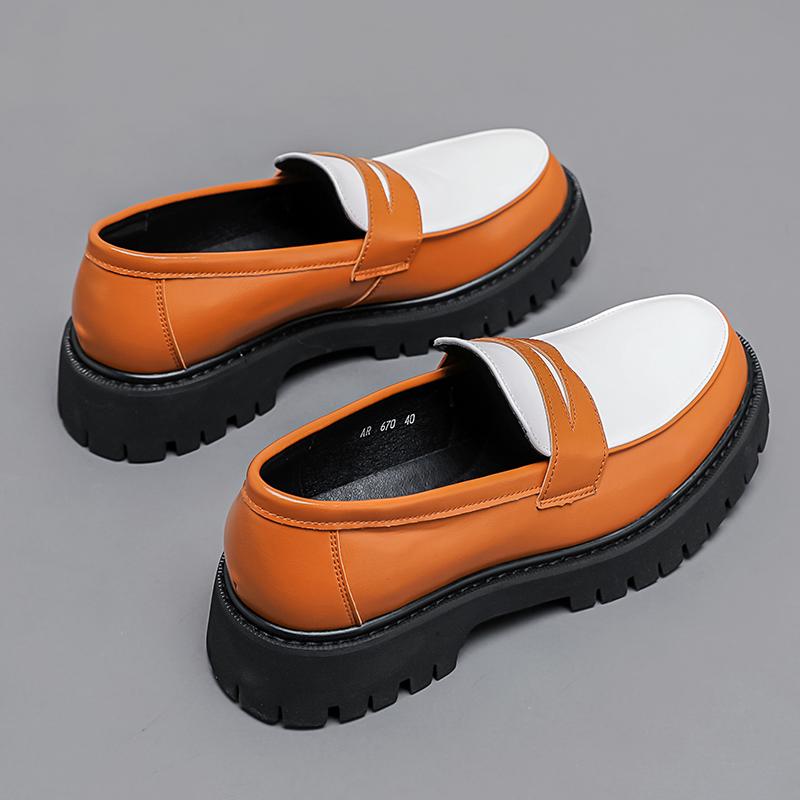 Новая Мода Мужские Дизайнерские Туфли из Патентной Кожи Модные Лоферы Пенни Смешанных Цветов Свадебная Мужская Офисная Повседневная Обувь