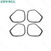 Car Inner Door Speaker Horn Cover Trim For Honda Fit/Jazz 2014- Bright Black