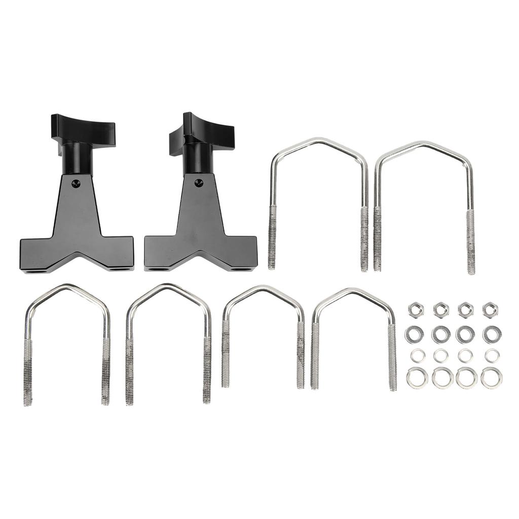 Крепление для домкрата High Lift Tube Mount 1 дюйм - 2,5 дюйма Металлический универсальный домкрат Регулируемое крепление для трубы для внедорожника RZR Черный