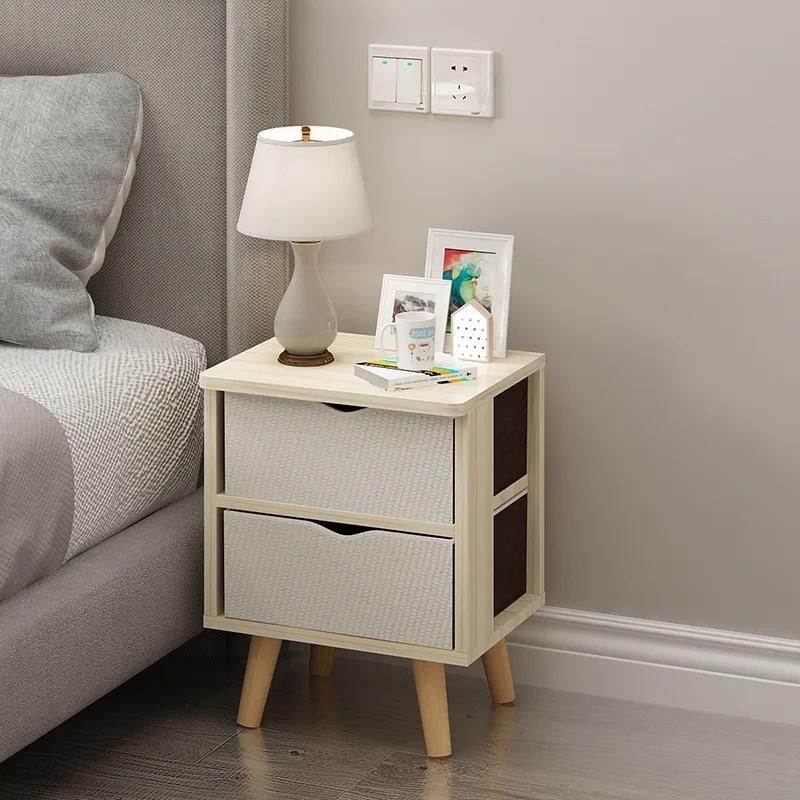Прикроватная тумбочка простая современная тумбочка для хранения вещей простая спальня прикроватная тумбочка небольшой шкаф экономичный трансграничный
