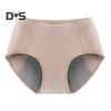 Women Menstrual Panties Mid Waist Cotton Anti-leak Plus Size Soft Breathable Anti-septic Solid Color Elastic Moisture-wicking Lady Briefs Period