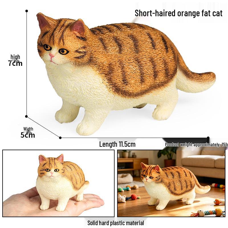 Трансграничная когнитивная фигурка кошки: Короткошерстный, Черно-белый котенок, Модель кошки персидской и рэгдолл