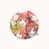 32/44/58MM  Anime Ichika Nino Miku Yotsuba Itsuki Badge Cartoon Round DIY Brooch for Clothing Backpack Coat Decorative Accessories