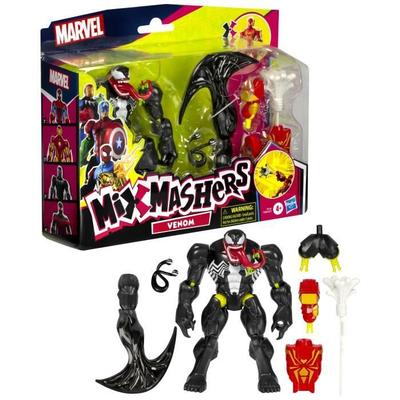 MixMashers Venom Deluxe, фигурка 12 см, которую можно персонализировать, смешивать и комбинировать с аксессуарами, Marvel, от 4 лет