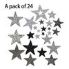 24 шт. Стразы Аппликации Звезды Термонаклейки Звезды Нашивки для Одежды Платья Брюки Джинсы Шляпы Сумки Украшения Одежды