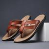 Модные повседневные мужские летние туфли на плоской подошве из кожи, пляжные тапочки для отдыха на открытом воздухе, нескользящие мужские шлепанцы для прогулок, быстросохнущие, мягкие, для заплывов, акваобувь