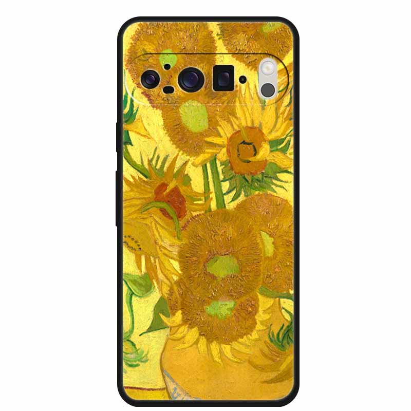 3D Тисненая Крышка Для Google Pixel 9 Pro XL / Pixel 9 Pro / Чехол Pixel 9 Цветочный Рельеф Мягкий Силиконовый Чехол Для Google Pixel 9