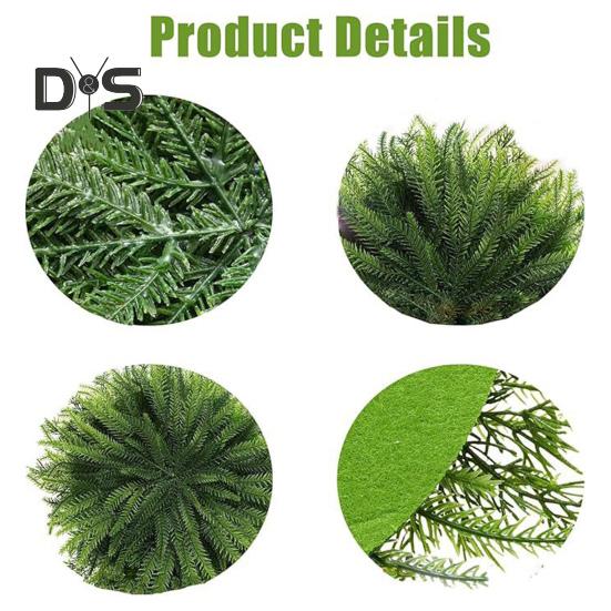 Подложка из искусственного кедра с густыми ветками, многоразовая, термостойкая, для праздничного Дня благодарения, для рождественской вечеринки, для украшения стола, круглая, с зеленью