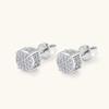 New Hip Hop Stud Earrings for Women Man High-grade Trendy Jewellery S925 Sterling Silver Vvs Gra Certificate Moissanite