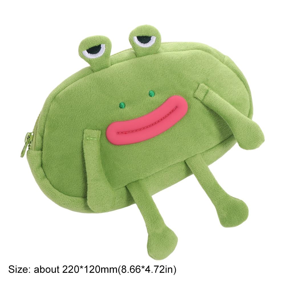 Desktop Organizer Big Mouth Frog Pen Bag Large Capacity Pencil Bag Stationery Pouch  Stationery