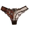 Peony Lace Ladies' Seamless Underpant Low Waist Thong Sexy Lingerie For Women Women's Underwear Transparent Panties
