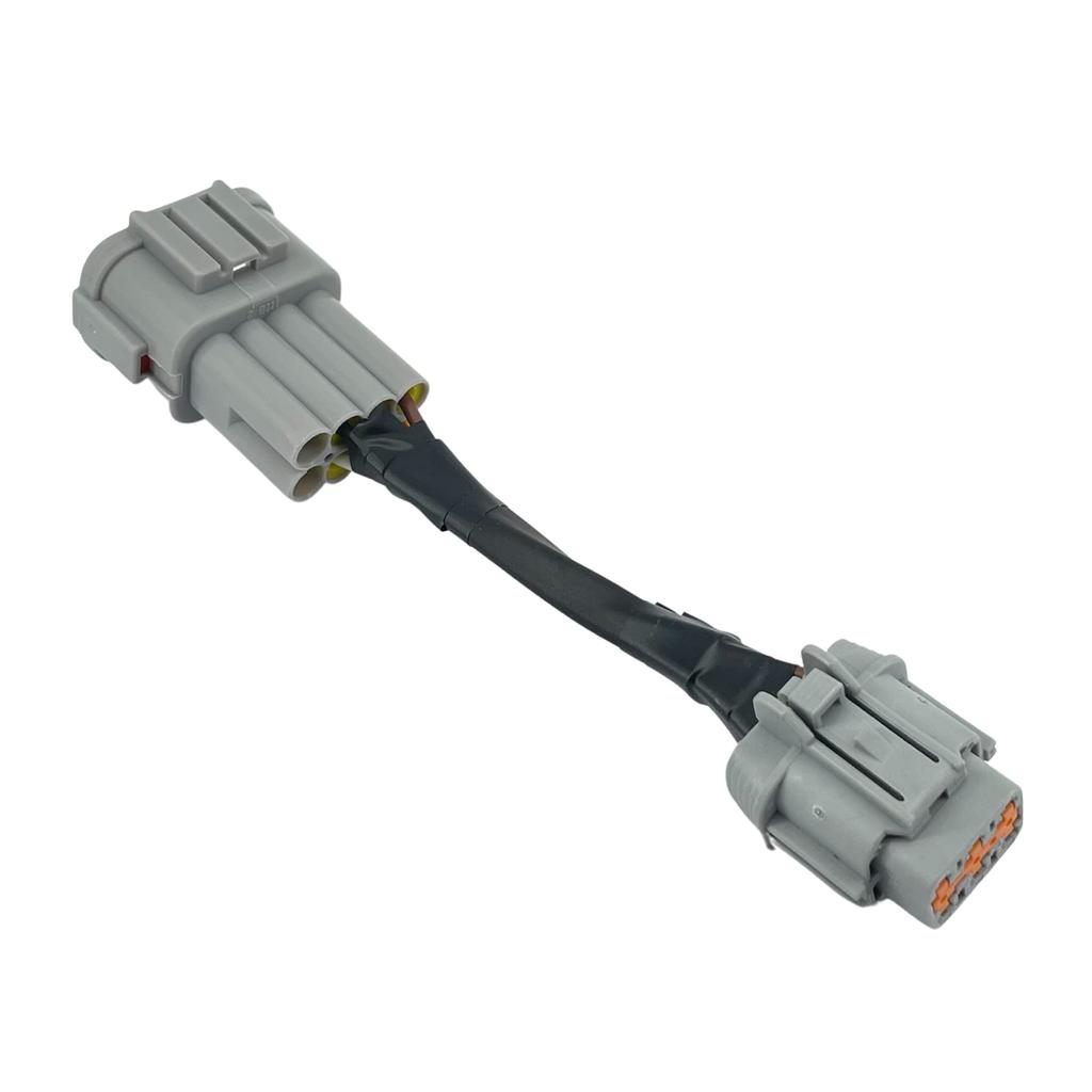 2 шт., подходят для 2003 + 350z, автомобильные противотуманные фары, разъемы, HID проводка 8 на галоген 6, адаптер для преобразования жгута проводов фар