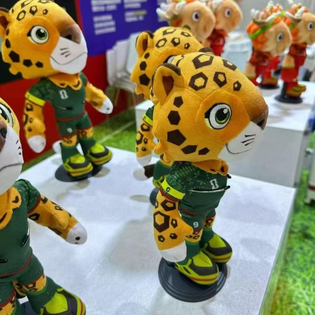 2026 USA-Mexico-Canada Football World Cup Mascot Plush Doll Keychain - 25cm Official Souvenir Collectible