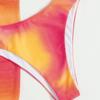 Swimsuit Women's Split Three Piece Set Tie Dye Lace Up Sexy Bikini Sets For Female Halter Drawstring Swimwear