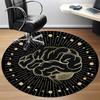1pc Cerebral Cosmos Office Round Area Rug,  Mat Suitable For Office, Under Office Chairs Bedroom Living Room Home Decor, Room Deco
