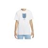 England National Team Football Sportswear Logo Print Round Neck T-Shirt Men Tops White DH7591-100