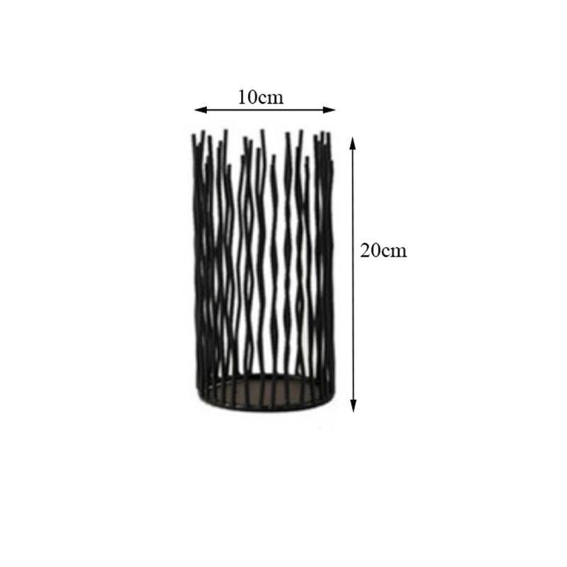 Black Bohemian Geometric Metal Candle Holder Hollow Candlestick Morocco Romantic Tealight Holder Party Wedding Decoration