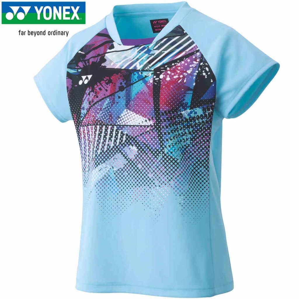 Yonex Игровая футболка с коротким рукавом Аквамариновый S Женская, (111)