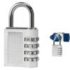 4 Digits Password Lock Security Code Padlock Mini Combination Padlock Window