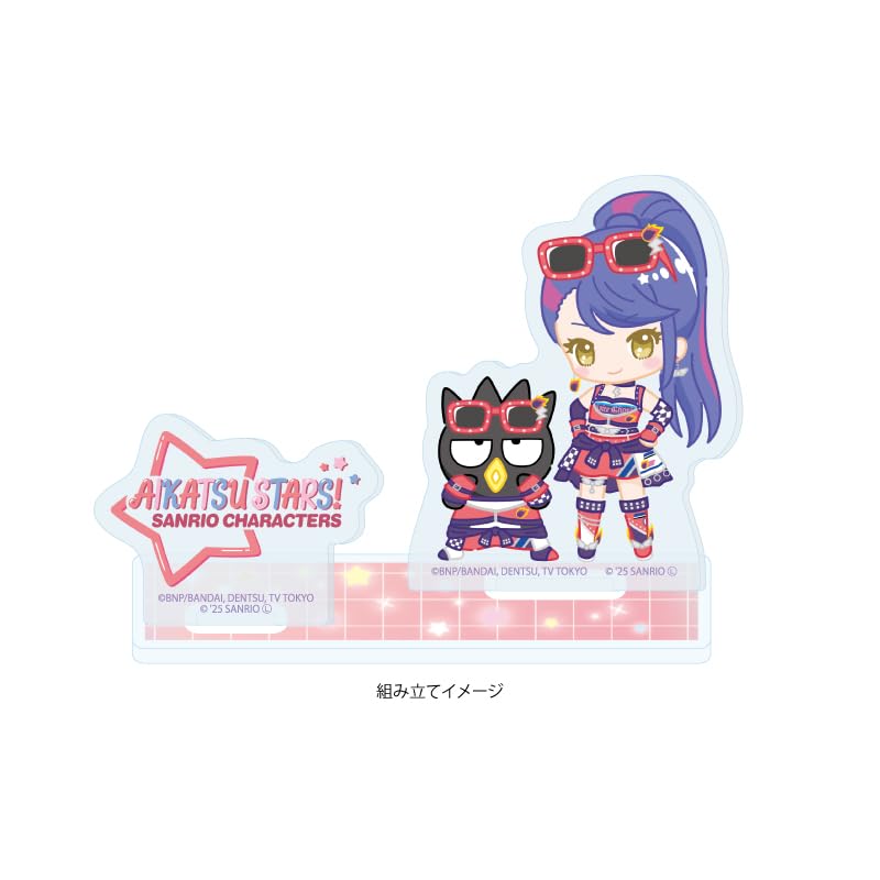 Aikatsu Stars! X Sanrio Characters 07 Tsubasa Kisaragi X Bad Badtz-Maru [Collaboration Illustration [Mini Character]] Acrylic Stand Plate