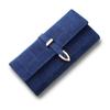 Light Luxury Frosted H-Buckle Long Women's Wallet with Drawstring Mobile Phone Bag