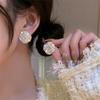 Fashion Korean Rhinestone Ear Stud Earrings for Women Girl Gift Jewelry Wholesale