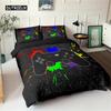 Комплект постельного белья с геймпадом размера «Квин» Пододеяльник Креативный черный Комплект чехлов для одеяла из полиэстера Покрывало 2/3 шт.